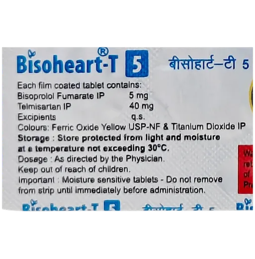 bisoheart t 5/40mg tablet 10's